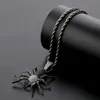 Iced Out Bling CZ Spider Hangers Kettingen Voor Mannen Hip Hop Sieraden Charm Kettingen Goud Zilver Kleur Drop317i