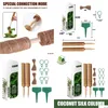 Outros suprimentos de jardim Frete Yegbong Oem Odm Coco Seda Escalada Pólo Terno Suporte Planta Abacaxi Verde Palm Stick Pile Frame Bamb Dh0Ue