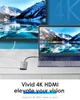 Многопортовый концентратор LENTION USB C с 4K HDMI, 3 портами USB 3.0, устройством чтения карт SD/Micro SD, MacBook Pro 100 Вт, совместимый с PD 2023–2016 гг., новый Mac Air, другие устройства типа C, стабильный адаптер драйвера