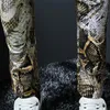 Jeans pour hommes 2024 Mode Serpentine Imprimé Mâle Coloré Dessin Pantalon Pantalon Fleur Hommes Skinny Classique Serpent Grain