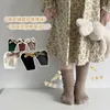 Kindersocken für Mädchen, Frühling, Herbst, Kinder, gestreift, einfarbig, Schleife, Midtube-Strümpfe, Lolita für Babys, 231019