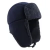 Beanie/Skull Caps Ushanka Russian Hat Men Women Unisex Warm Winter Bomber Hats Earflaps Polar Fleece Wool Fur Earflap Trapper Snow Soviet Cap 231019