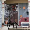 1 Stück schwarze große Spinne, Plüschtier, realistische haarige Spinne, Halloween-Party, gruselige Dekoration, Spukhaus-Requisite, für drinnen und draußen, Hofdekoration