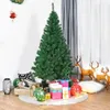 Décorations de Noël Arbre de Noël de 2,1 m avec 800 pointes Support en métal stable et pliable Assemblage rapide PVC ignifuge Sapin de Noël artificiel vert 231019