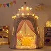 Spielzeugzelte Tragbares Klappspielzelt Puppenhaus Candy Princess Castle Spielhaus Männer und Frauen Kinder Outdoor-Geschenke Spielzeug Zeltschloss 231019