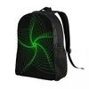 Backpack Unisex Shoulder Casual Hiking Fractal Star School Bag Travel Laptop Rucksack
