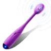 Vibradores 10 velocidades potente estimulador del clítoris GSpot vibrador para mujeres en forma de dedo consolador pezón anal vagina masajeador juguete sexual 231018