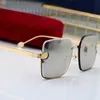 Top heiße Designer-Sonnenbrille für Männer, Bienen-Sonnenbrille für Damen, Anti-Ultraviolett-Retro-Quadrat-Metallbrille, randloser Rahmen, UV-Schutz, neue Mode-Brille