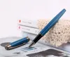 Picasso 920 Financial Stylo à bille à bille bleue avec bordure grise Encre rechargeable Coffret cadeau d'écriture luxueux