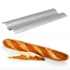 Baking Moulds French Bread Baking Mold Steel Wave Baking Tray Practical Cake Pan Baguette Mold KIitchen 2/3/4 Groove Waves Bread Baking Tool 231018