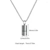 Pendant Necklaces Mini Lighters For Case Necklace Hip Hop Jewelry Titanium Steel Chain Men/Women Gifts Not Easy To