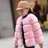 Jacken Mädchen Pelzjacke für Kinder Tops Kleidung Baby Kinder Jacken Warm Verdicken Mantel Einfarbig Jungen Kunstpelz Outwear Mantel 231018