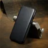 Capa de telefone luxuosa magnética magnética de couro genuíno Folio Vogue para iPhone 15 Plus 14 13 Mini 12 11 Pro Max XR XS Resistente carteira de negócios com suporte para carregador sem fio