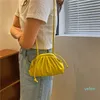 Sac messager Simple en cuir PU pour femmes, nouveau sac à bandoulière en nuage assorti avec tout pour dames, printemps