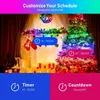 Autres fournitures de fête d'événement Tuya Smart WiFi LED Fairy String Light RGB Danse avec musique Sync Lights Garland pour HomeHolidayChristmas Tree Decor 231018