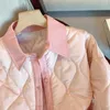 Frauen Trenchcoats Koreanische Lose Drehen Unten Kragen Parkas Frauen Rosa Verdicken Winter Jacke Weibliche Argyle Windschutz Kalten Mantel 2023