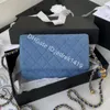 channel mini WOC envelope bag Gold chain hobo designer crossbody bags Fashion smooth sheepskin messenger bag flap Mobile little golden ball Wallet