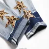 Jeans masculinos bordados rasgados jeans masculinos am fashion estrela leopardo elástico slim fit leggings berserk melhor venda recomendar promoção à venda