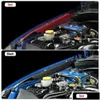 2pcs Alüminyum Sol sağ çamurluk örtüleri Kiti Siyah/ Kırmızı Panel Plaka Motor Koyu, 2008-2014 için donanım ile Subaru WRX STI -CCR05 Drop de