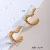 Hoop Earrings Real Gold Plated Fireworks Design Love Heart Round For Women