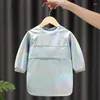 Hair Accessories Baby Bib Waterproof Long Sleeve Solid Color Apron With Sleeves For Little Boys Girl Feeding