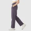 Dames Lu Gym Winterinterieur Fleece Warme losse sport Dames Comfortabele mode Effen kleur Yoga Casual broek