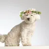 Collari per cani Collare per cuccioli Cuccioli floreali piccoli Cuccioli Fiori nuziali Artificiali Simulazione portatile Tessuto da viaggio Decorazioni Boho