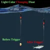 Accessori per la pesca Pesca estiva Smart LED Galleggiante 2 pezzi Allarme morso Pesce Colore chiaro Boa cambiante elettronica notturna automatica con batteria CR425 231018