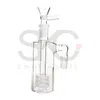 DHL grátis!! Coletor de cinzas de vidro 14mm 18mm de espessura Pyrex Clear Bubbler Ashcatcher com tigela de vidro Coletores de cinzas para copos bongs dab rigs