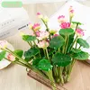 Dekorativa blommor Artificiell simulering Mini Silk Lotus 4 Color Green Plant Decoration Home El Garden Table