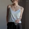 Kobiety szykowne Camisoletees seksowne głębokie pasek w szyku w dekolcie Korea stylowa modna elegancka elegancka podstawowa bielizna oryginalna konstrukcja tops camis c4895