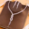 Ketting Oorbellen Set Stonefans Geometrische Kristallen Kwastje Sieraden Afrikaanse Bruidsdecoratie Modeshow Bling En Sets Voor Vrouwen