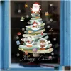 Рождественские украшения, наклейки на окна, Санта-Снеговик, Лось, стикер на стену, наклейки для комнаты, 2023 год, дом, Merry Xmas, 231013, Прямая доставка, Gard Dhyt5