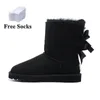 uggss ugglie Tasman Ultra Mini stivali pantofole Designer donna Pelliccia di castagna australiana Pelle di pecora nera Tazz Mules stivale con plateau Australie scamosciata invernale caviglia 35-42