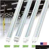 Led-buizen 4Ft Led-verlichting 4 Ft T8 22W 28W 60W Leds-buizen Licht Smd 2835 G13 Fluorescentielamp Ac85-265V Voor Winkel Garage Magazijn Winkel Dh4Ew