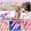 Nail Art Kits 4pcs Pen Set UV Gel Curing Striper Floral Design Silicone Dotting Crystal Striping Brush