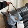 Shoulder Bags Retro Women's Fashion Denim High Sense Ladys Quilted Versatile Handbags Female Butterfly Simplicity Crossbody Bag