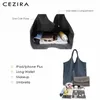 Evening Bags CEZIRA Fashion Individual Design Shoulder Bag For Women Vegan Leather Tote Two Colors Reversible Ladies PU Hobo Coin Purse