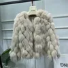 Womens Fur Faux MPPM Ladies luxury Natural Jacket V Neck Real Warm Puff Sleeve Coat Casacos de pele reai 231018