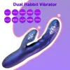 231018 BeYoulover Rabbit Verwarmingsvibrator Seksspeeltje G-spot-dildo Clitoris met 10 trillingen Verwarmingsfunctie Massager Voor Vrouwen Volwassen 18 231018