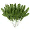 Christmas Decorations 1Pack Christmas Pine Needle Branches Fake Plant Christmas Tree Ornament Decorations for Home DIY Wreath Gift Box Wedding Flowers 231019