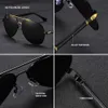 2023 Luxury Sports Custom Classic High End Solglasögon Black UV400 Mirror Eyewear Male Polarised Men Driving Sun Glasses