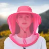 Berets Unisex Summer Presect Cap для женщин Мужчины. Защита для шеи ведро шляпа на открытом воздухе на ферме рыбалка на ферме рыбалка на солнце вуаль