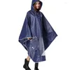 Impermeabili Moda Impermeabile Donna Trekking Impermeabile Antipioggia Ciclismo Bicicletta EVA Poncho Cappotto antipioggia Mantelle Antivento Antipioggia