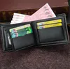 Portefeuille portefeuille masculin en bourse en cuir pour hommes monnaie courte du support de carte mâle zipper autour de l'argent Cu139