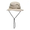 BERETS 2023 ARMY GREEN WINDPROOF SOMBRERO FISHERMAN SUN CAPS MEN'S WOMINSHIPHOP CAMOFLAGE CASQUETTE HUNTING BOB BACKET HAT 56-60CM