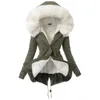 Parka da donna in piumino ZOGAA Cappotto con cappuccio in pelliccia sintetica moda Inverno caldo addensato Parka Giacca Outwear 231018