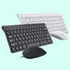 Teclados 2.4G sem fio Mini Tamanho Mouse Teclado Combo Set com Multimídia para Tablet Laptop Mac Desktop PC TV Andrews Windows 231019