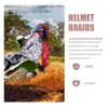 خوذات الدراجات النارية ديكورات ذيل الحصان Accesorios Para Motocicletas الألياف الاصطناعية