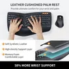 Keyboard Mouse Combos Protoarc EKM01 Split Ergonomic Wireless Combo with Palm Rest Rechargeable Mice for Windows Mac Android 231019